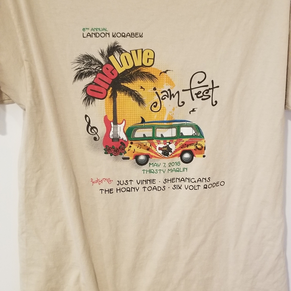 One Love Jam Boho Fest 2016 T Shirt Large